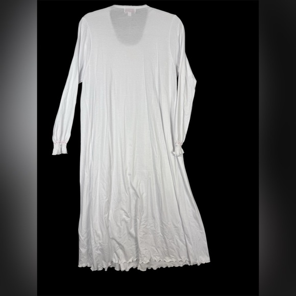 Smocked embroidered Pima cotton nightgown small tradwife prairie cottage - Picture 2 of 10